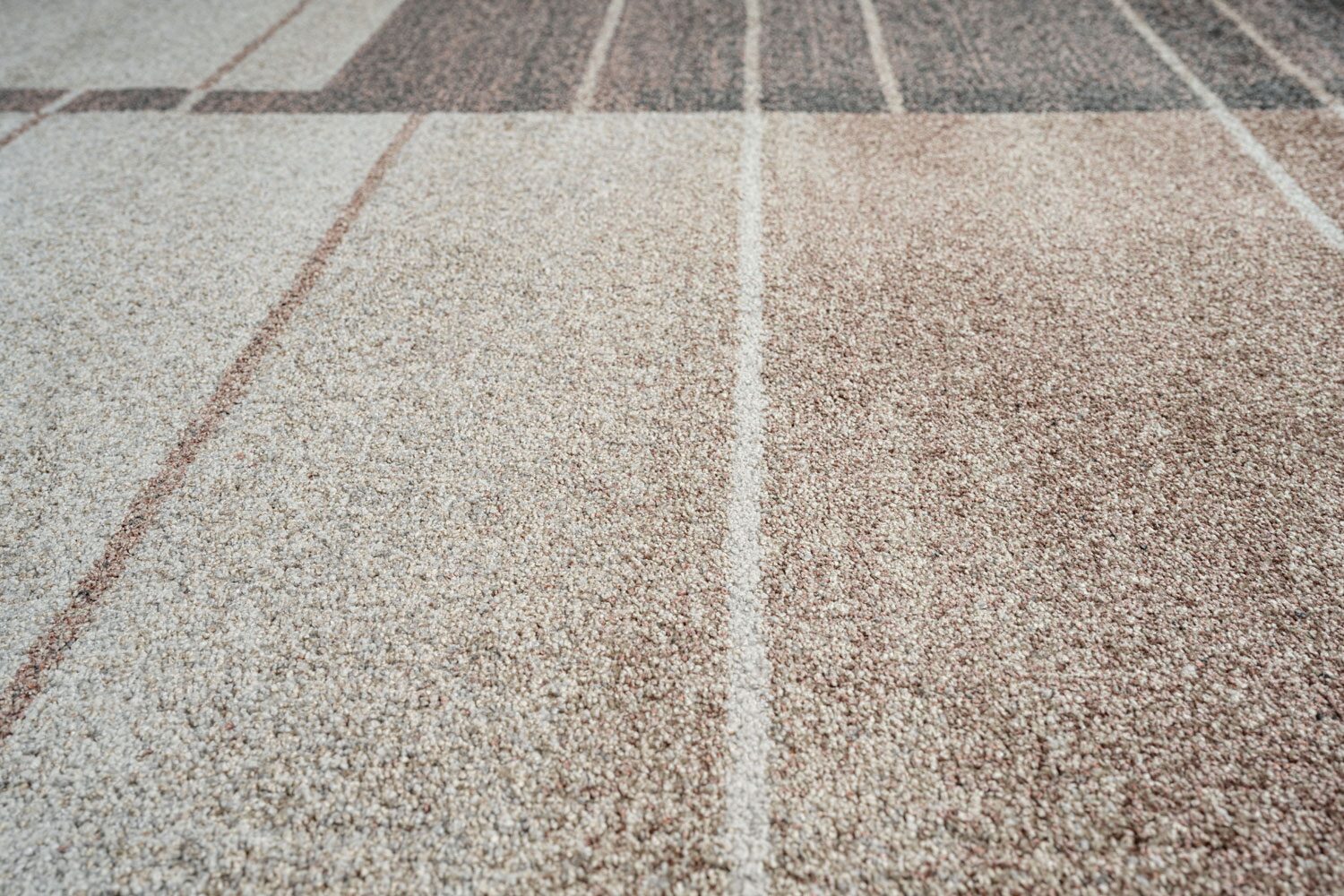 Liberty Colour Block Stripe Brown Rug