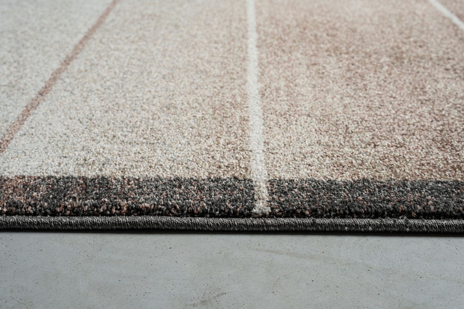 Liberty Colour Block Stripe Brown Rug