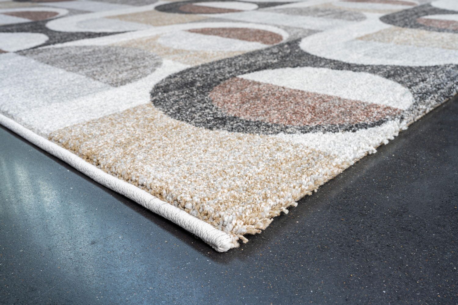 Liberty Retro Circles Gold Rug