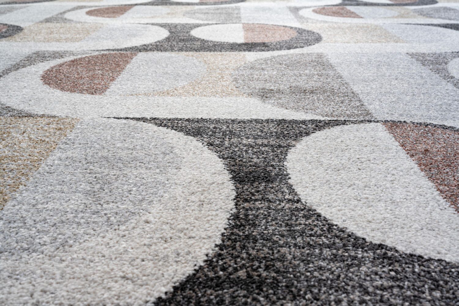 Liberty Retro Circles Gold Rug