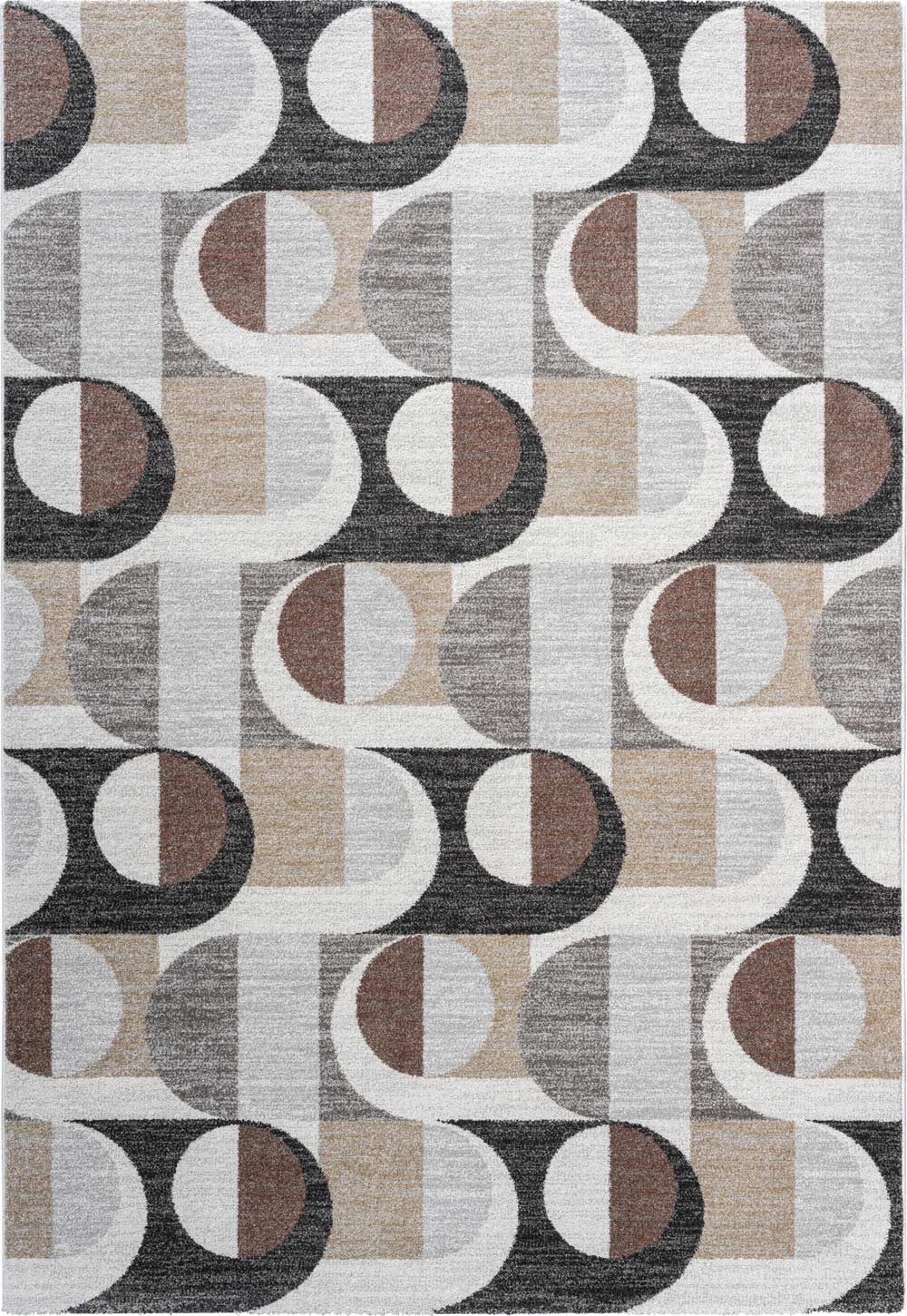 Liberty Retro Circles Gold Rug