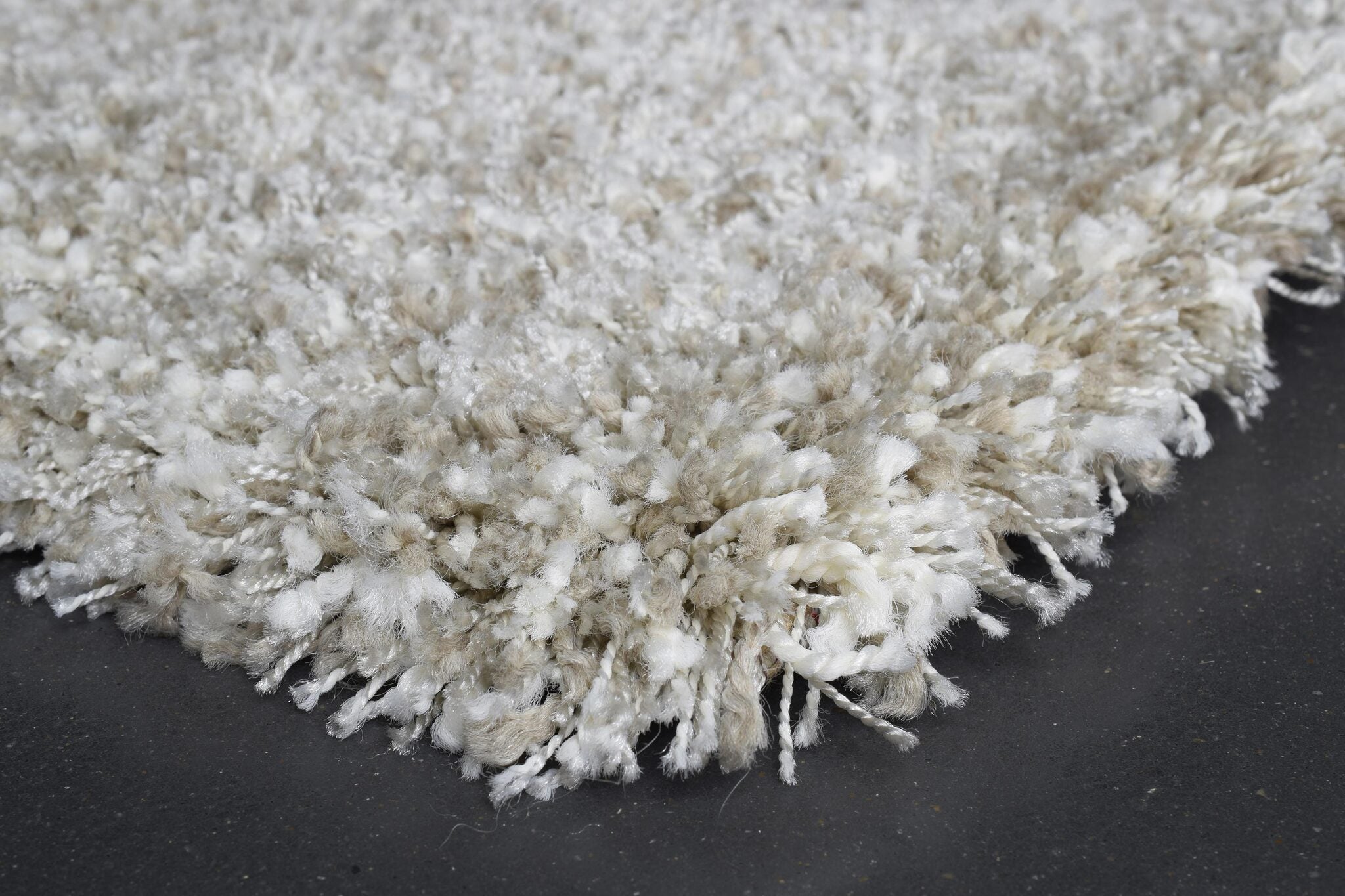 Twilight Shaggy Plain Grey Rug