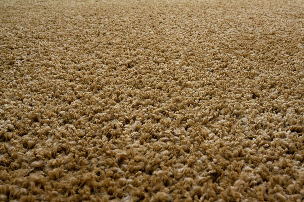 Twilight Shaggy Plain Gold Rug