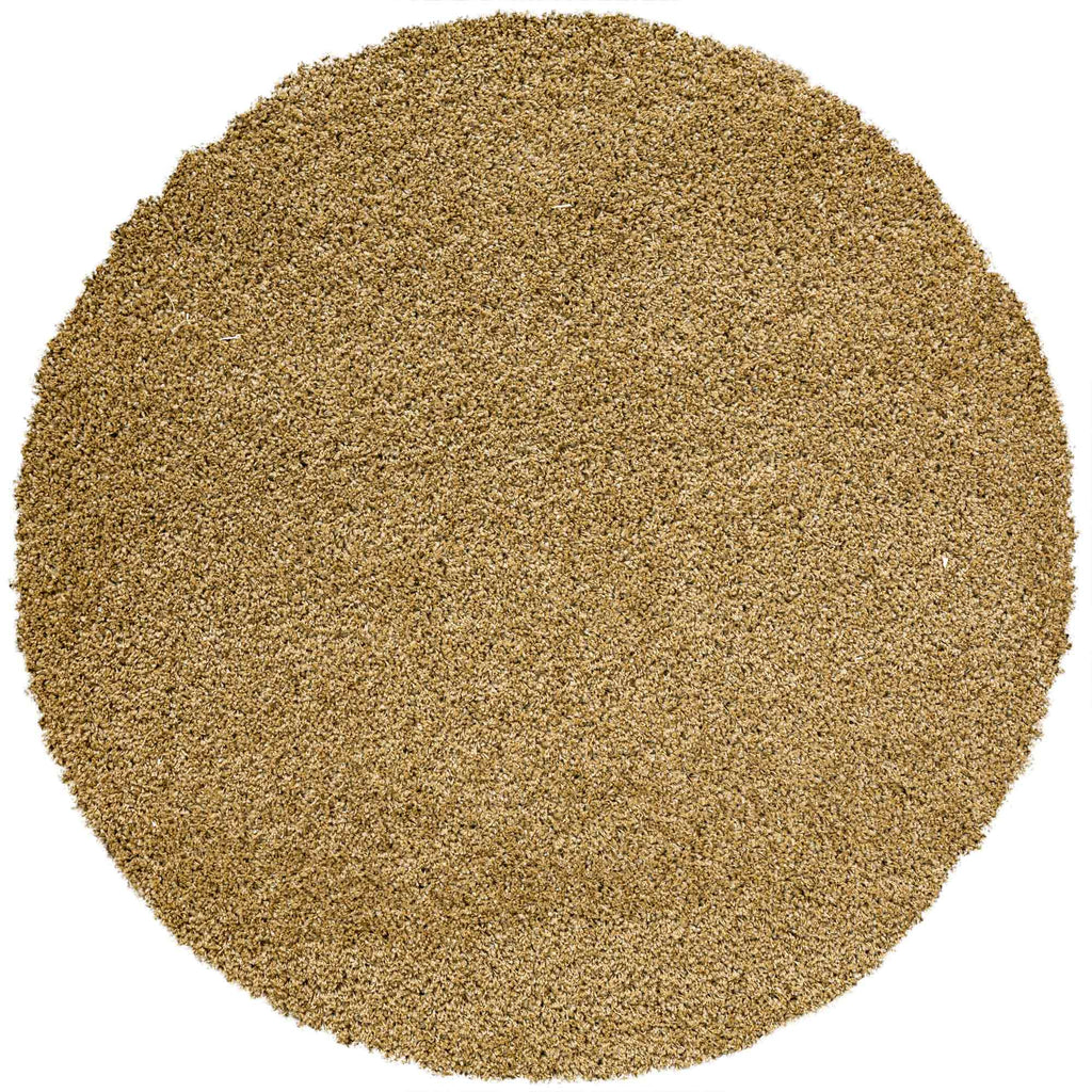 Twilight Shaggy Plain Gold Rug