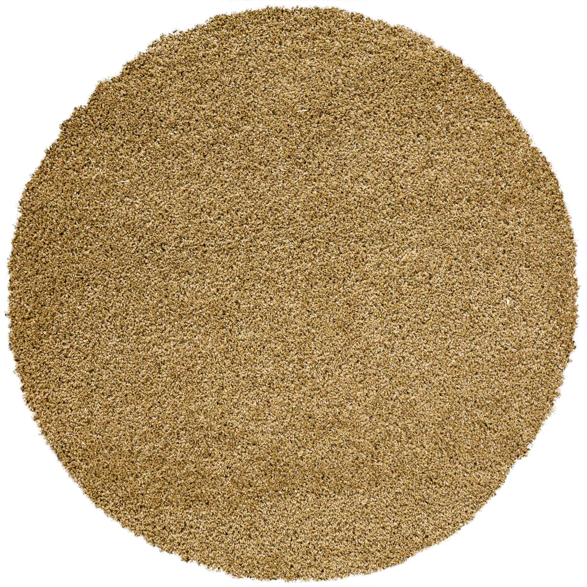 Twilight Shaggy Plain Gold Rug