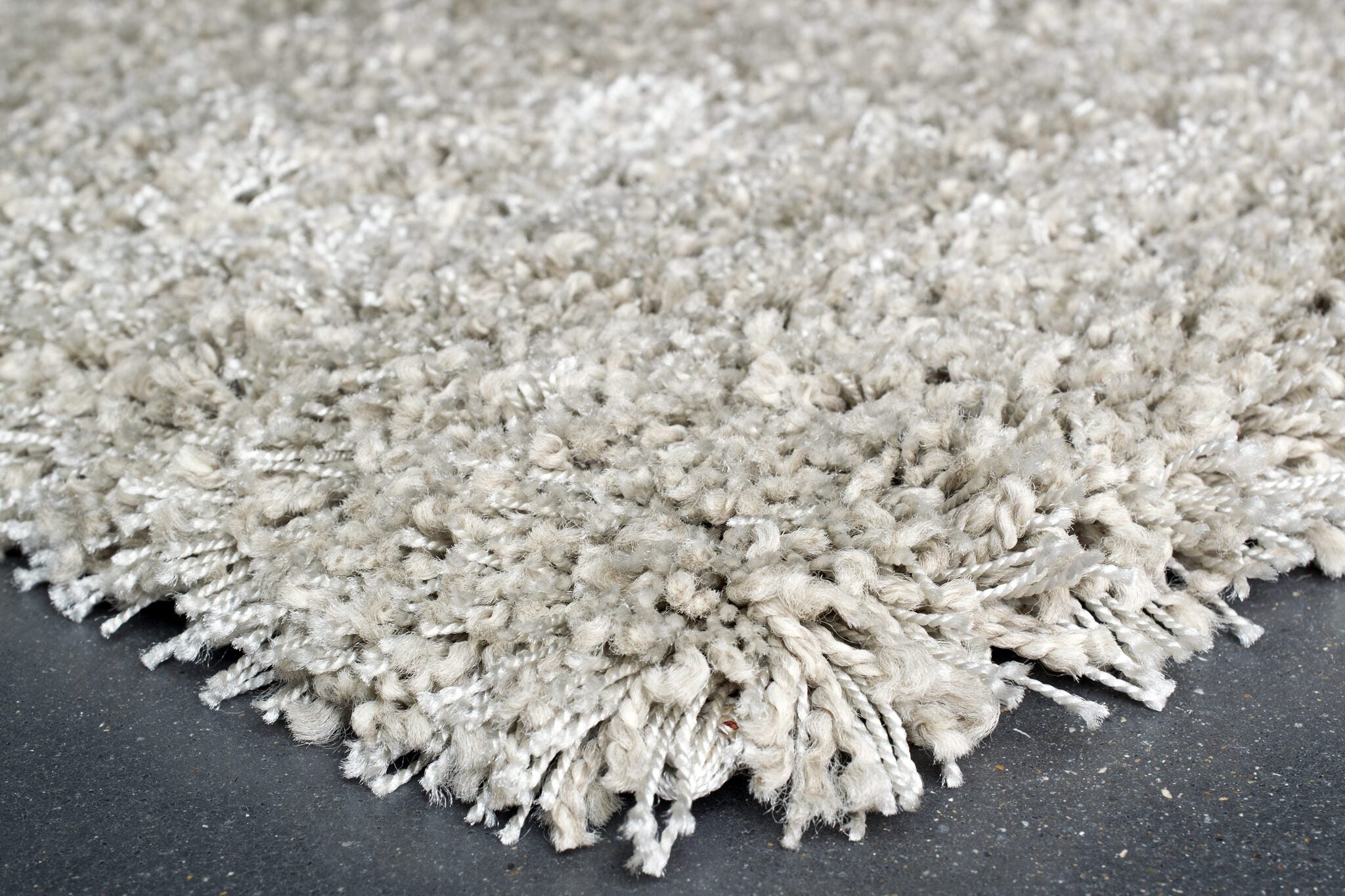 Twilight Shaggy Plain Grey Rug