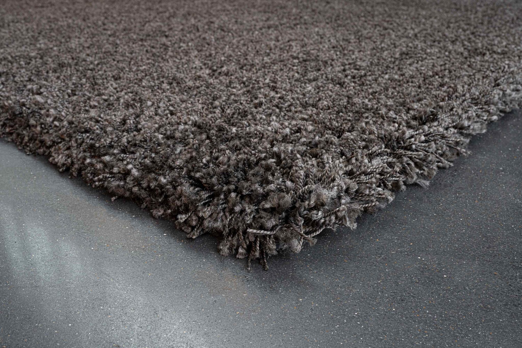 Twilight Shaggy Plain Brown Rug