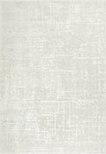 Geo Distressed Grid Ivory Rug