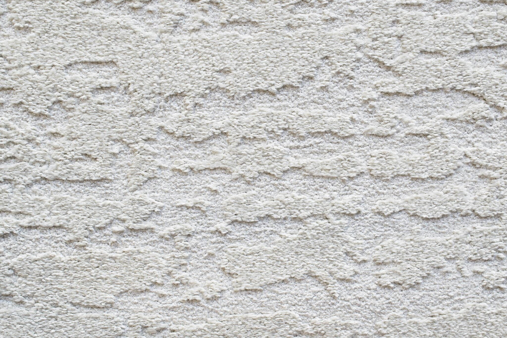 Geo Distressed Grid Ivory Rug