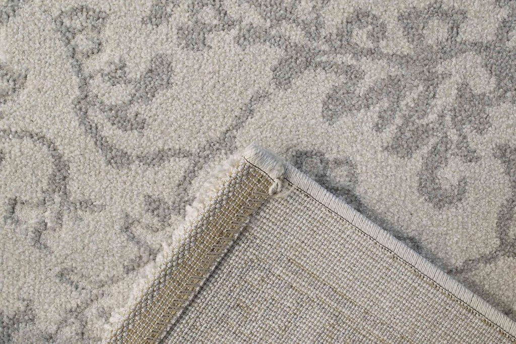 Geo Faded Traditional Ivory Rug
