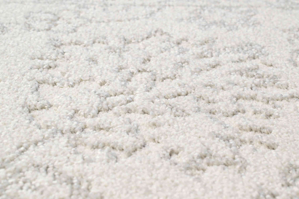 Geo Faded Traditional Ivory Rug