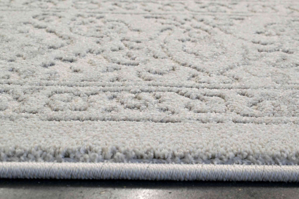 Geo Faded Traditional Ivory Rug
