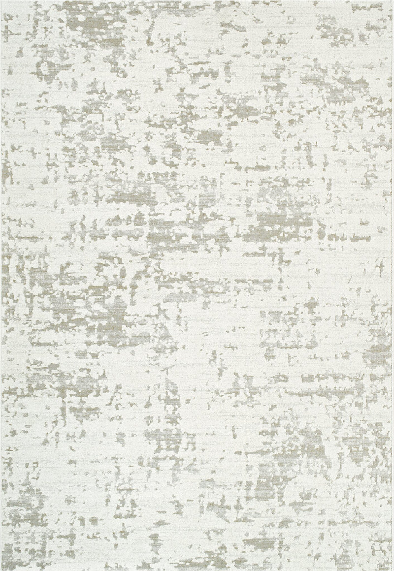 Geo Worn Abstract Ivory Rug