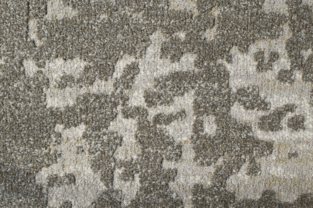 Geo Worn Abstract Dk Beige Rug