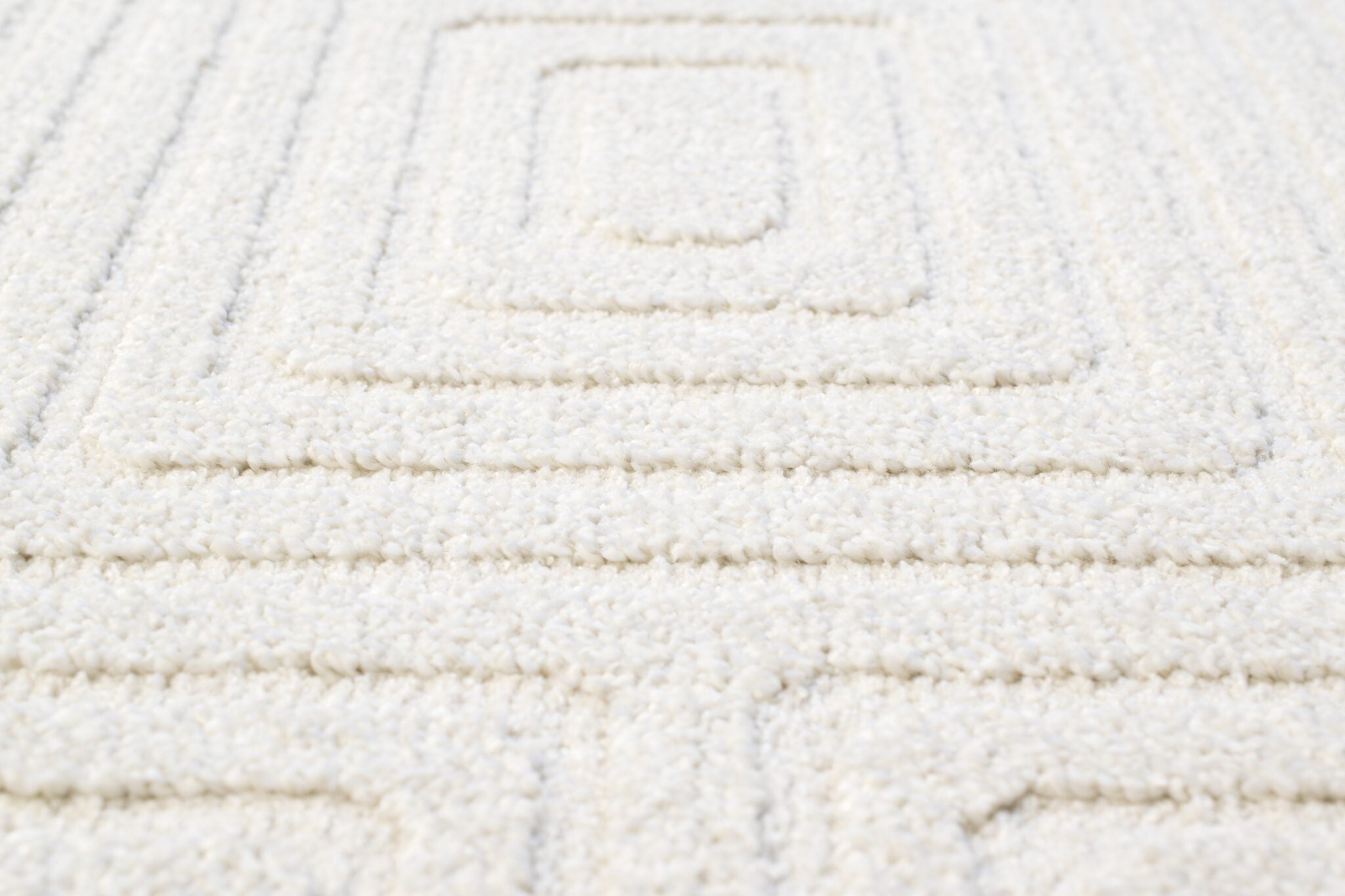 Geo Diamond Maze Ivory Rug