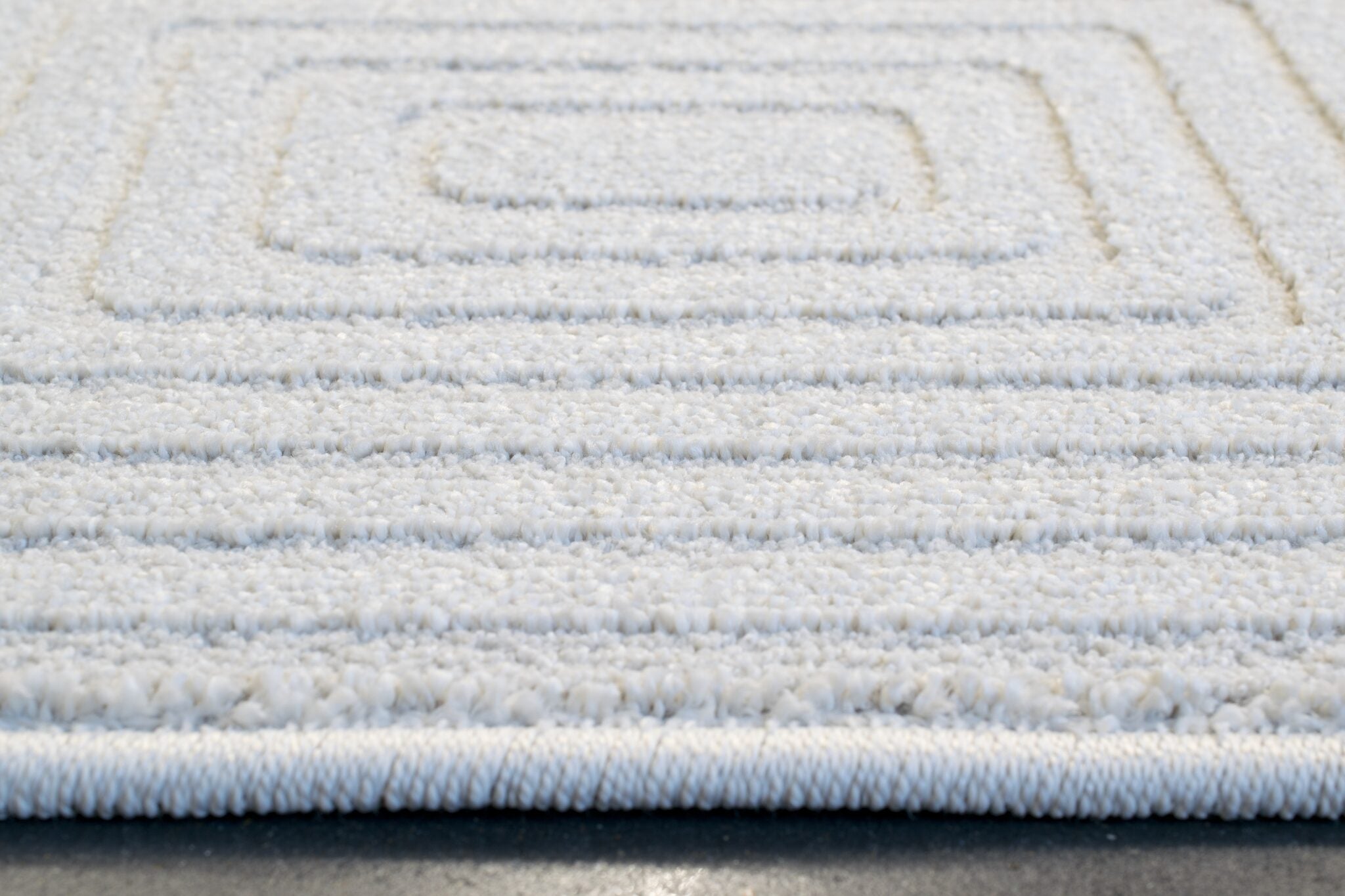 Geo Diamond Maze Ivory Rug