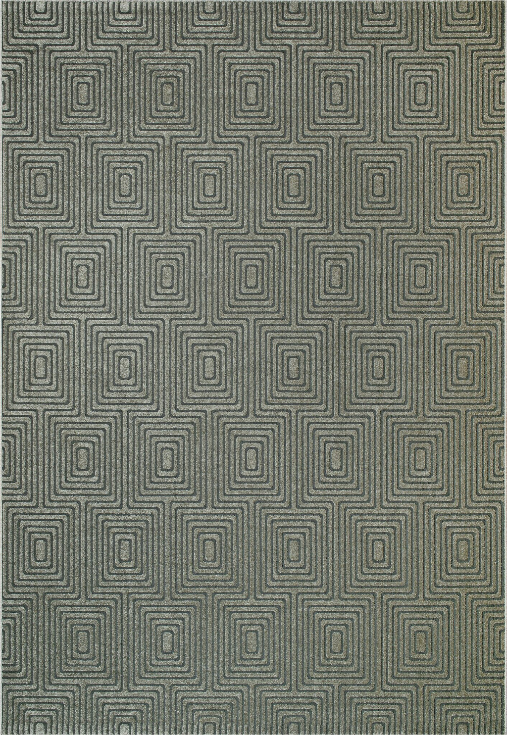 Geo Diamond Maze Brown Rug