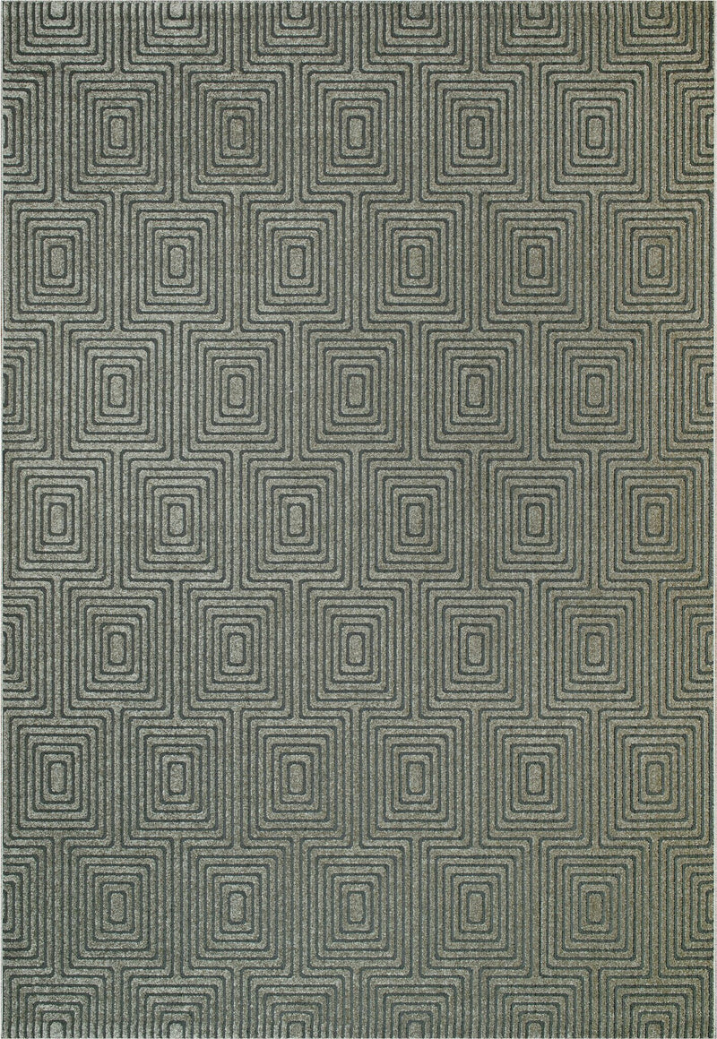 Geo Diamond Maze Brown Rug