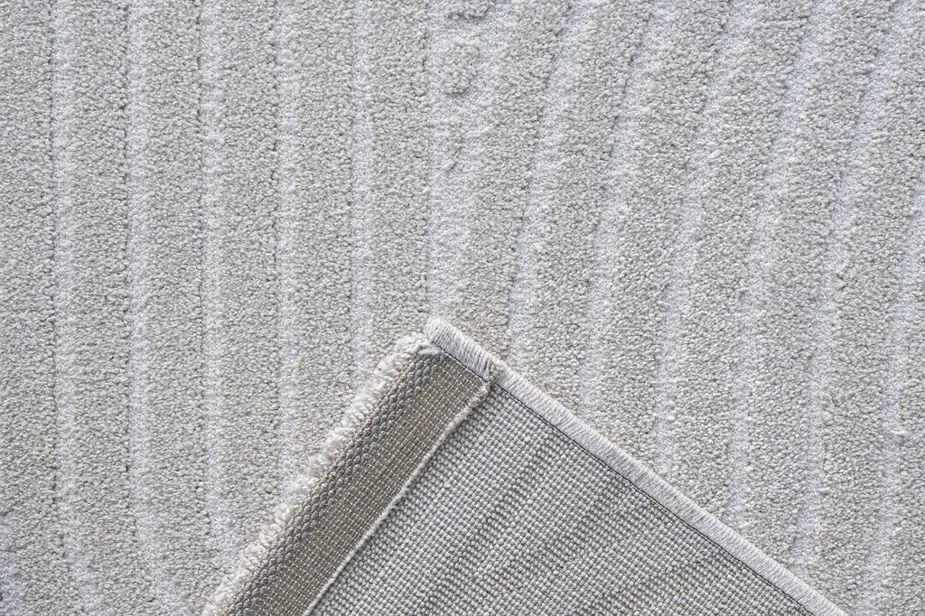 Geo Flowing Arcs Ivory Rug