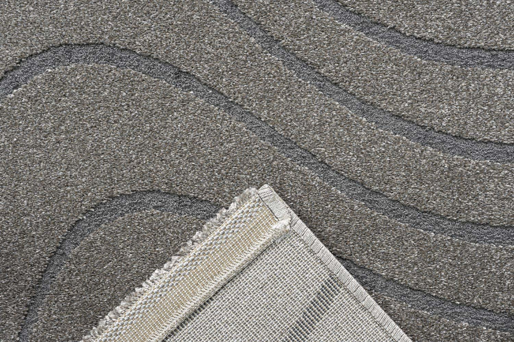 Geo Wave Brown Rug