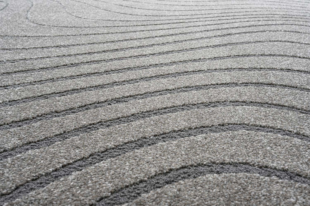 Geo Wave Brown Rug