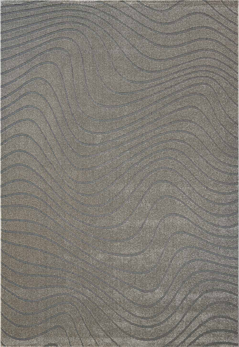 Geo Wave Brown Rug