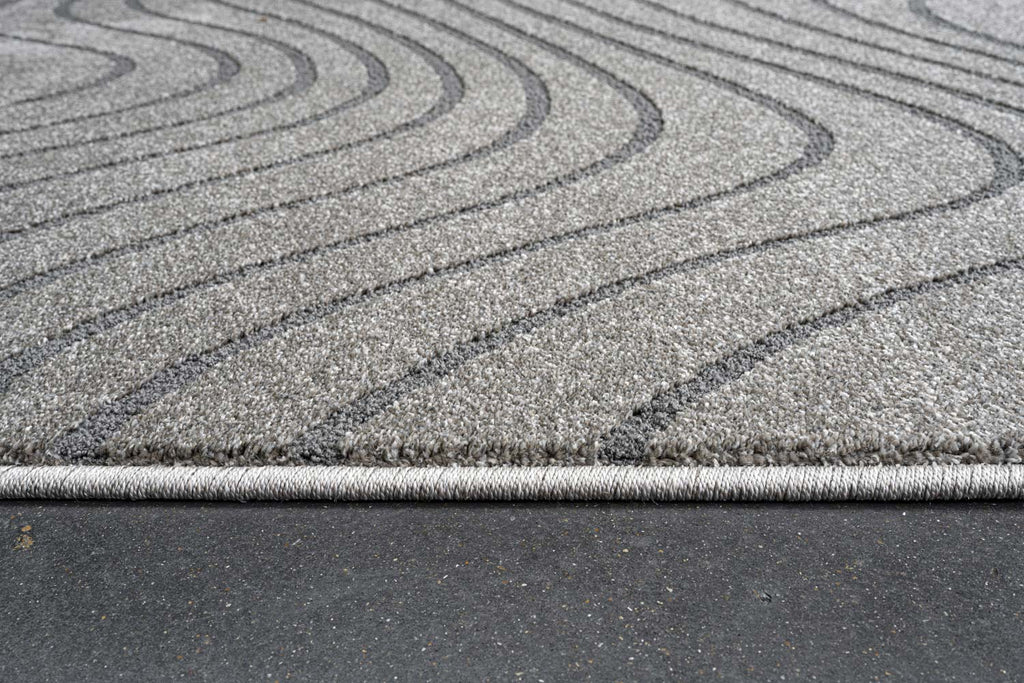 Geo Wave Brown Rug