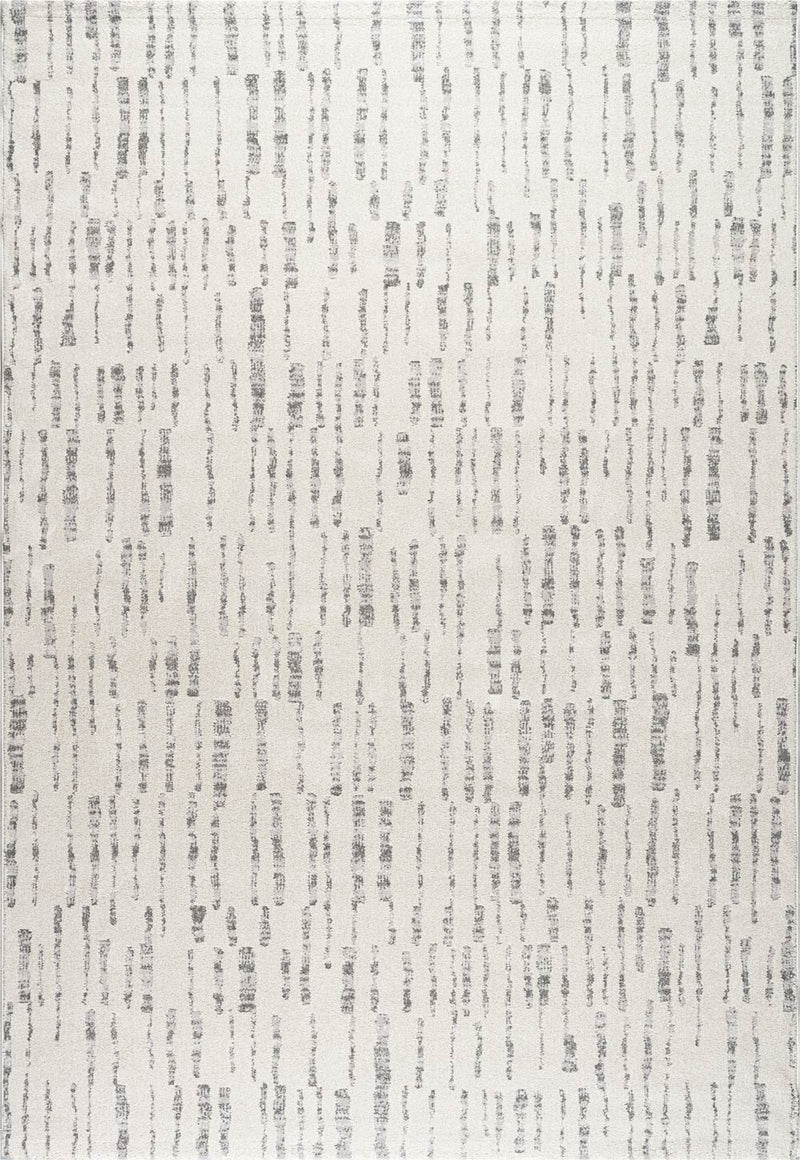 Geo Rain Stripe Ivory Rug