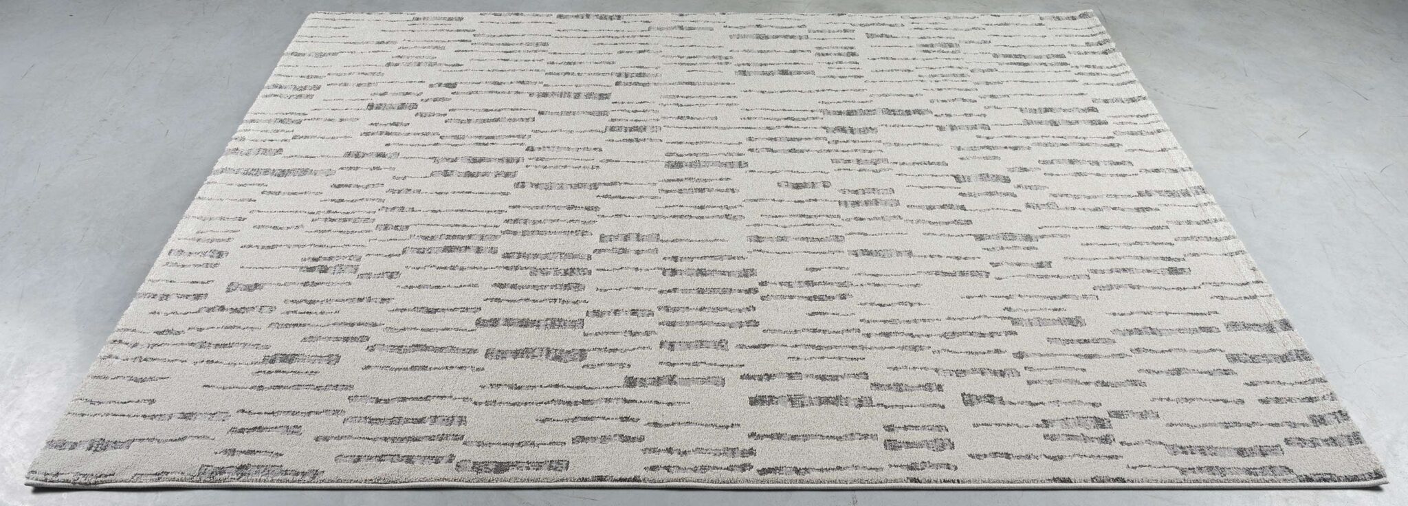 Geo Rain Stripe Ivory Rug