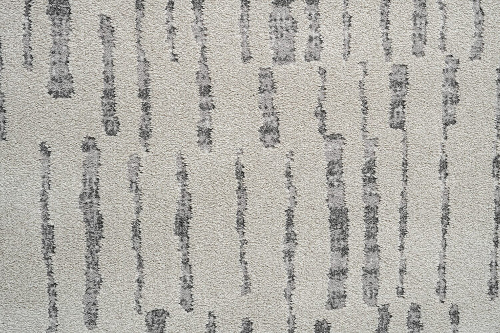 Geo Rain Stripe Ivory Rug