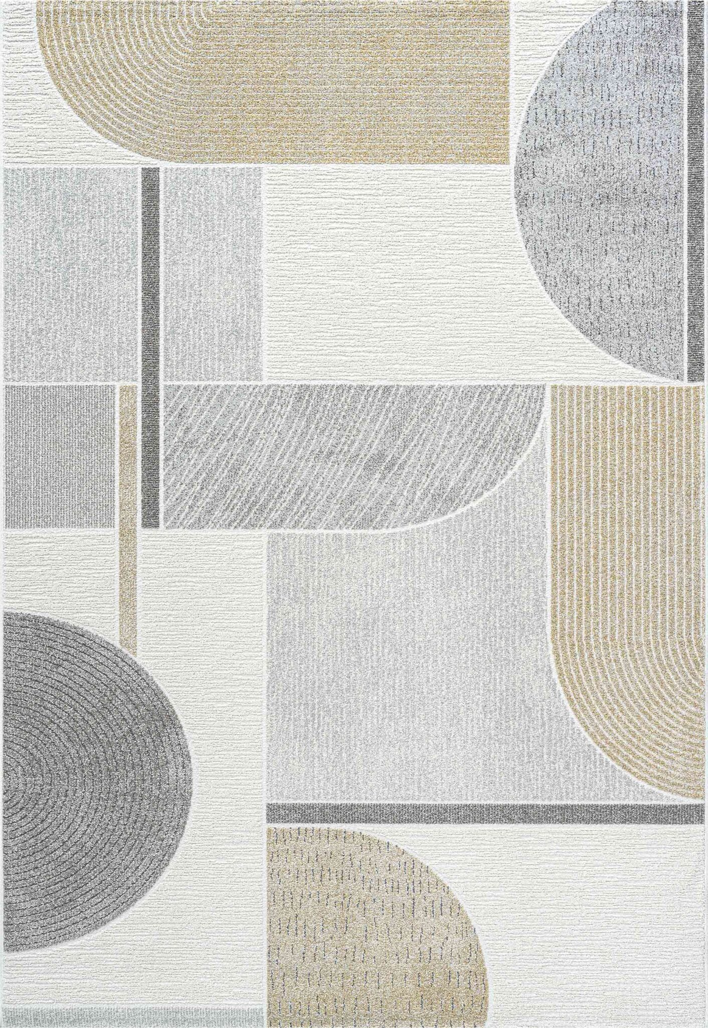 Milano Bauhaus Geo Gold Rug