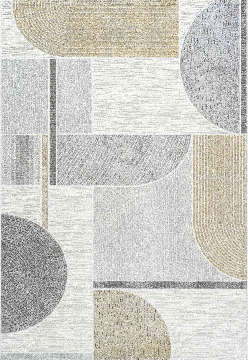 Milano Bauhaus Geo Gold Rug