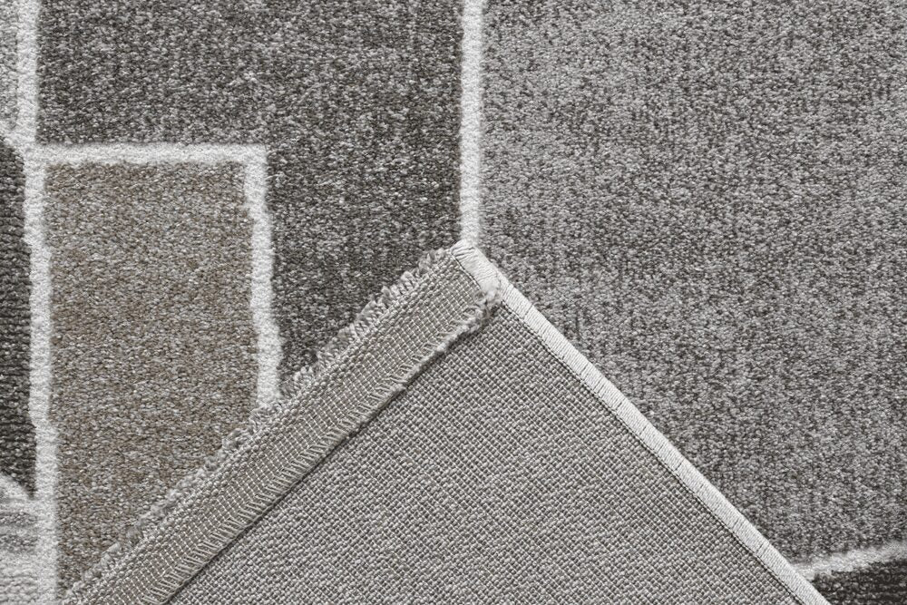 Milano Linear Cubist Gold Rug