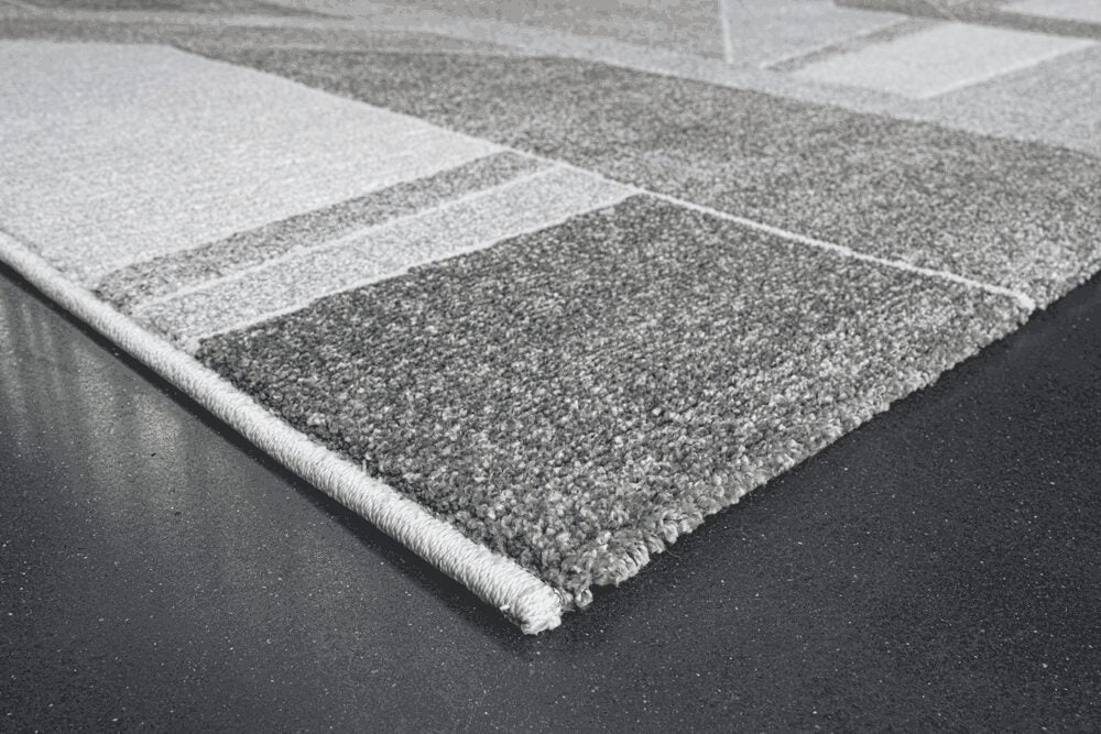 Milano Linear Cubist Gold Rug