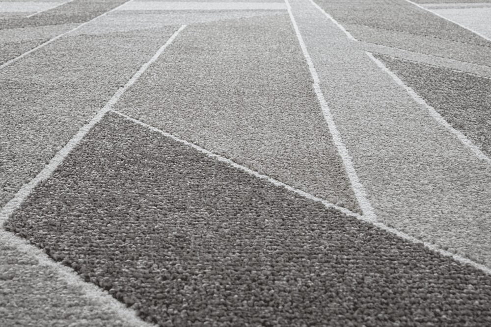 Milano Linear Cubist Gold Rug