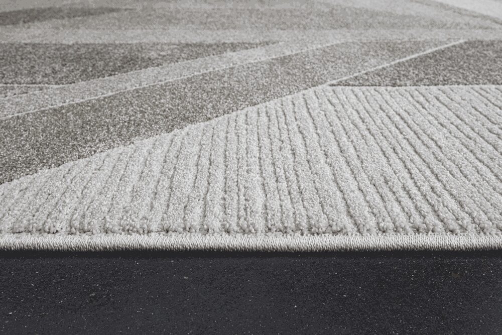 Milano Linear Cubist Gold Rug