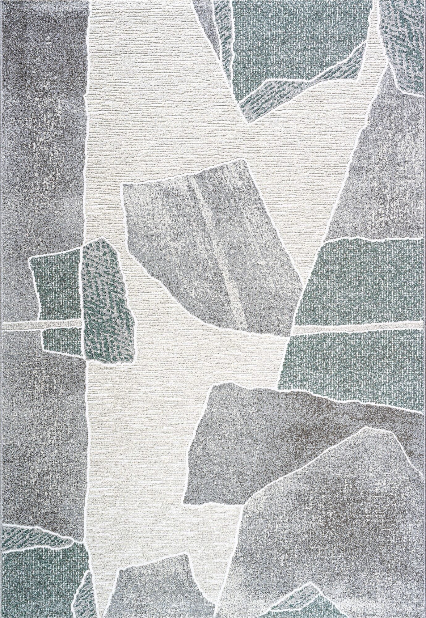 Milano Stone Abstract Green Rug