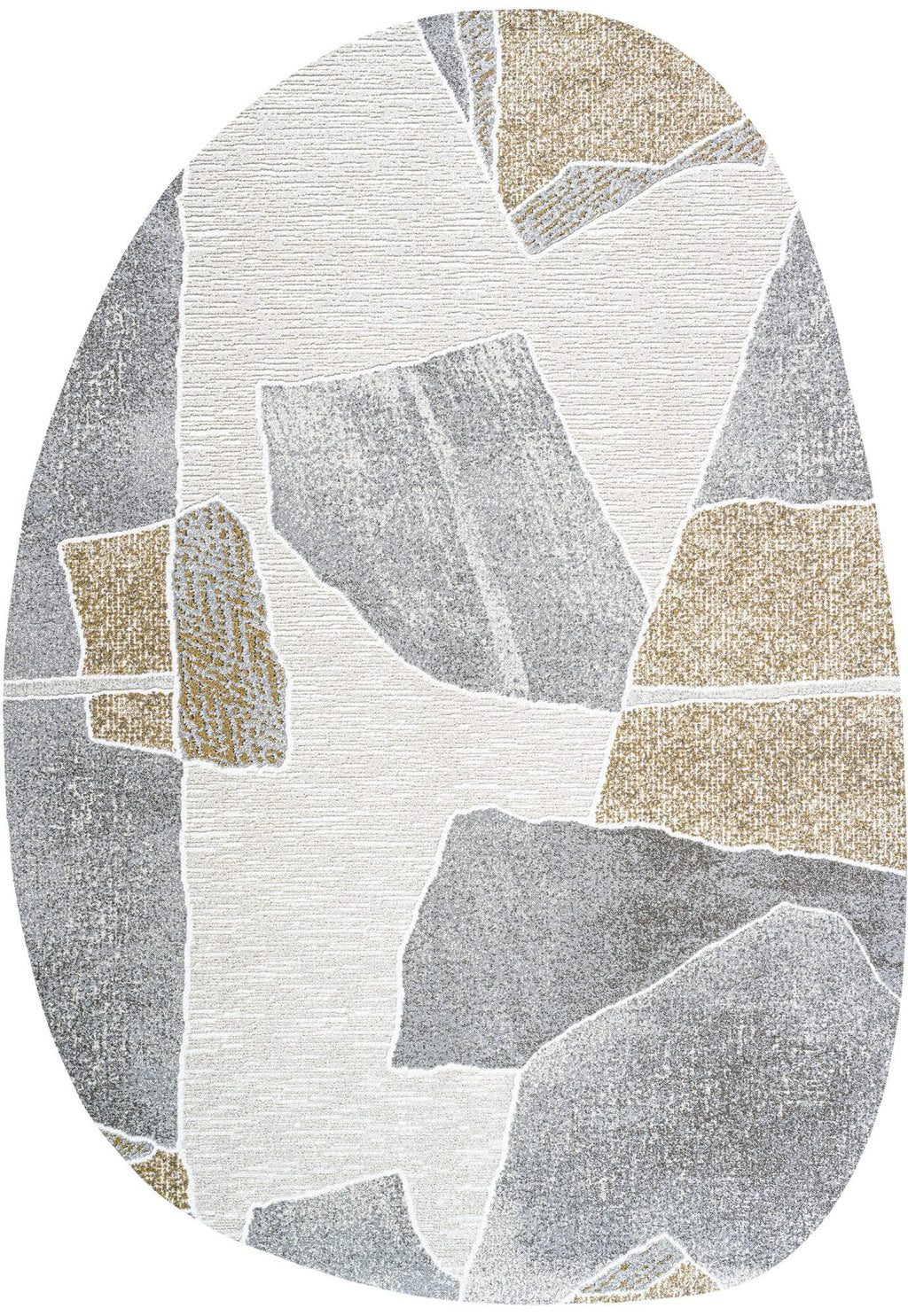 Milano Stone Abstract Gold Rug
