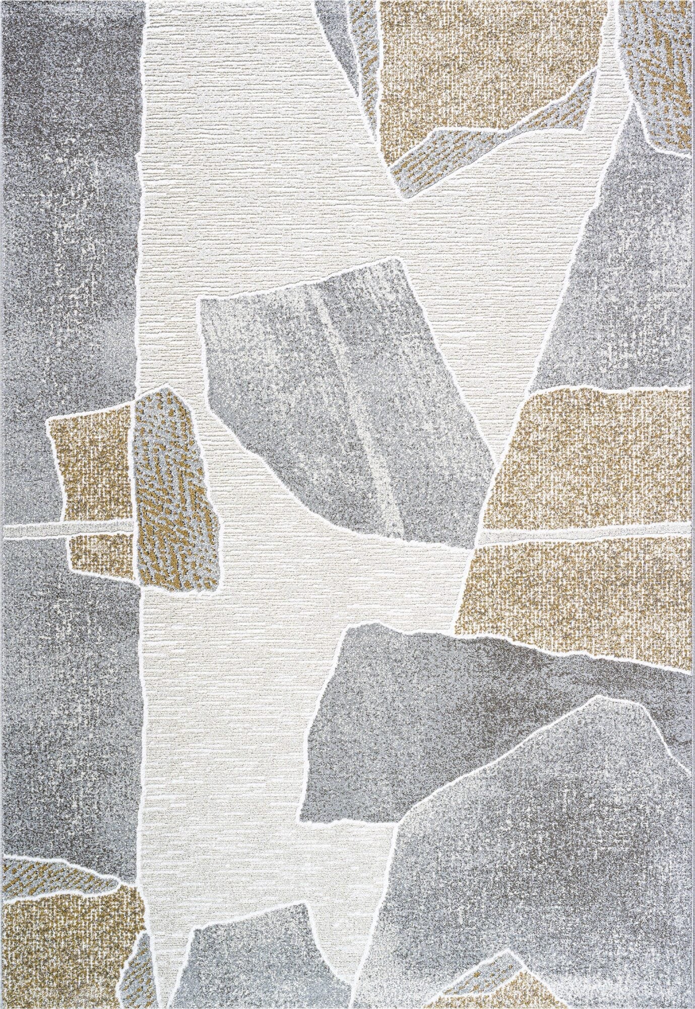 Milano Stone Abstract Gold Rug
