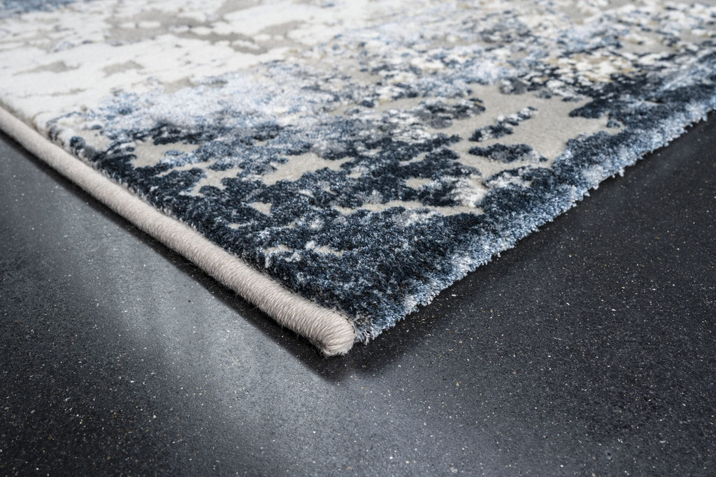 Canyon Eroded Plain Blue Rug