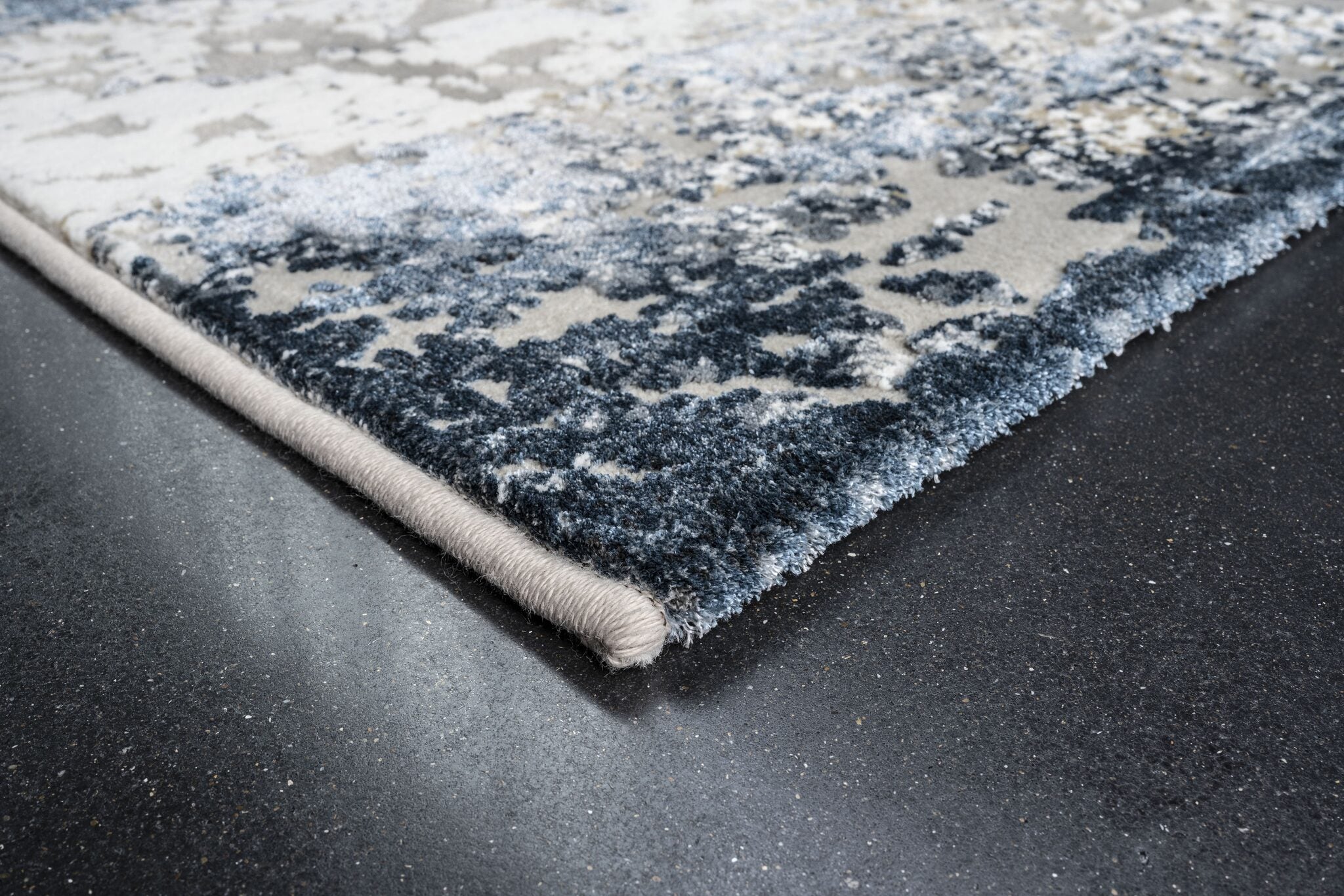 Canyon Eroded Plain Blue Rug
