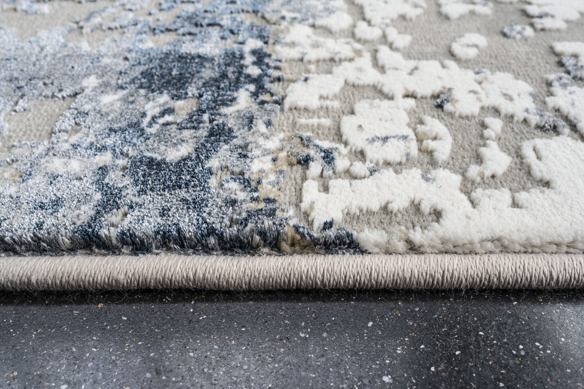 Canyon Eroded Plain Blue Rug