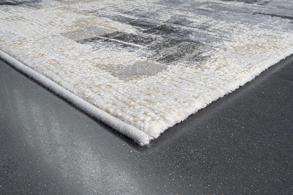 Canyon Brushed Patch Lt.Grey Rug