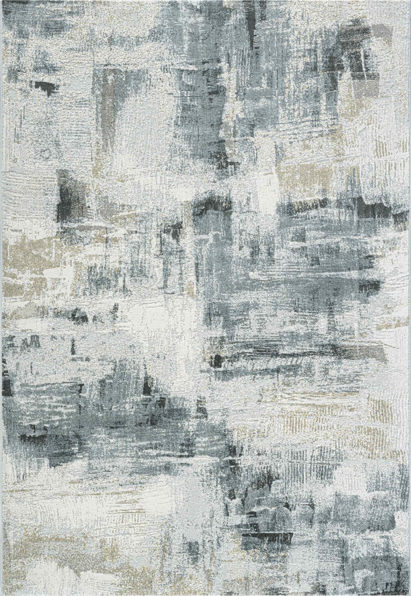 Canyon Brushed Patch Lt.Grey Rug