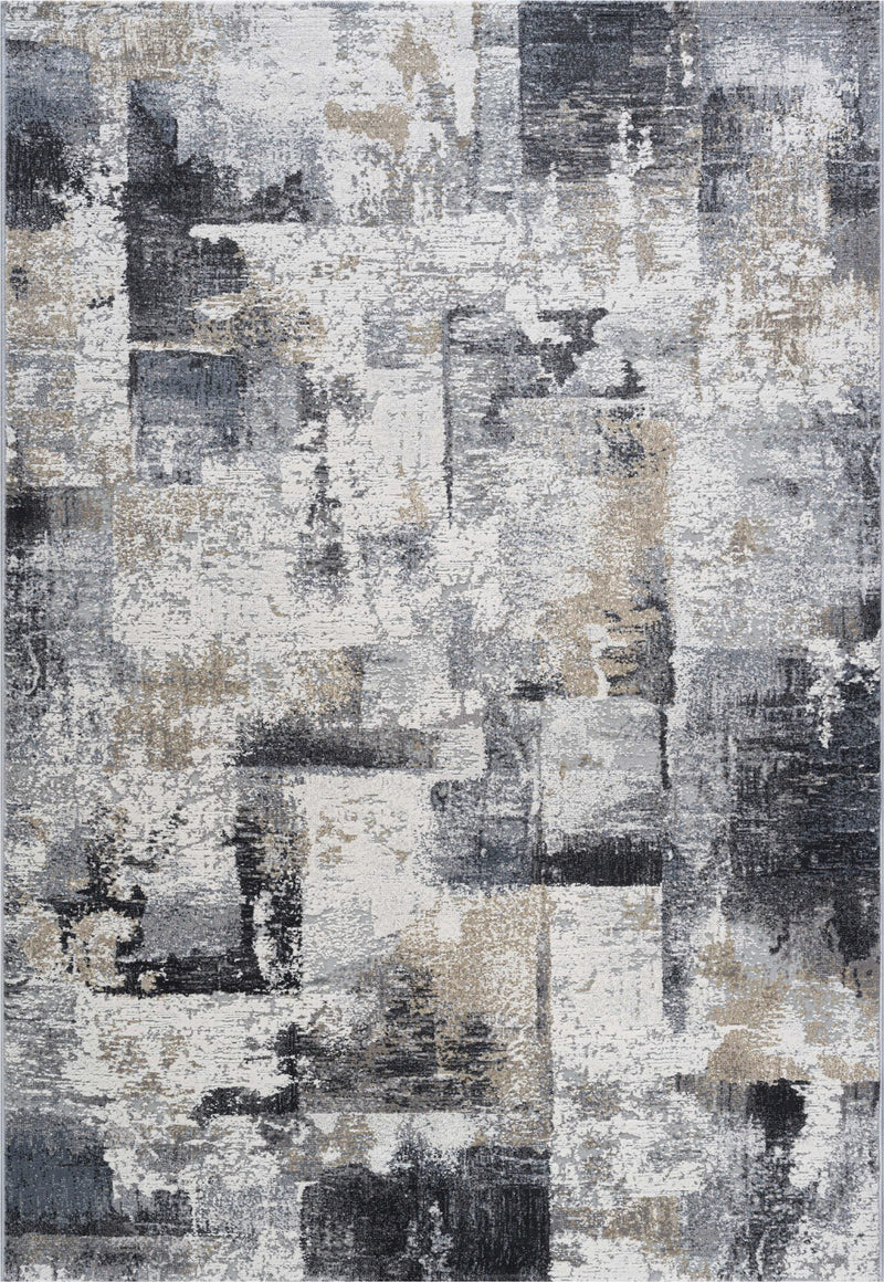 Canyon Patchwork Vintage Grey Rug