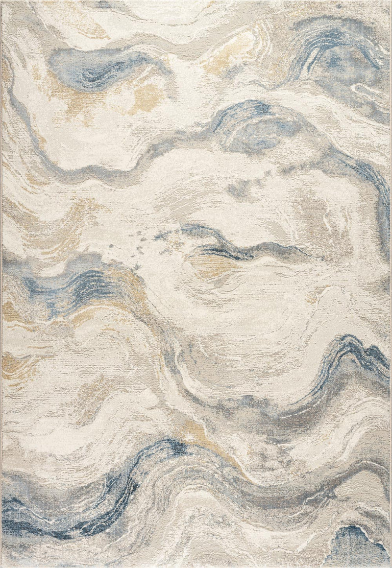 Canyon Lava Flow Blue Rug