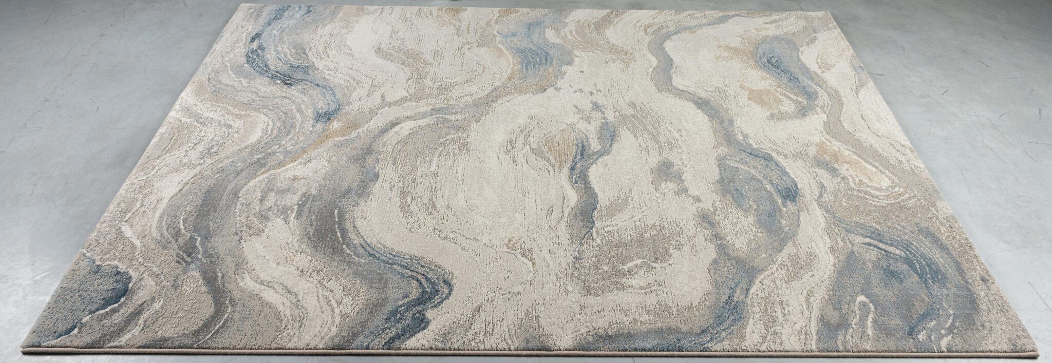 Canyon Lava Flow Blue Rug