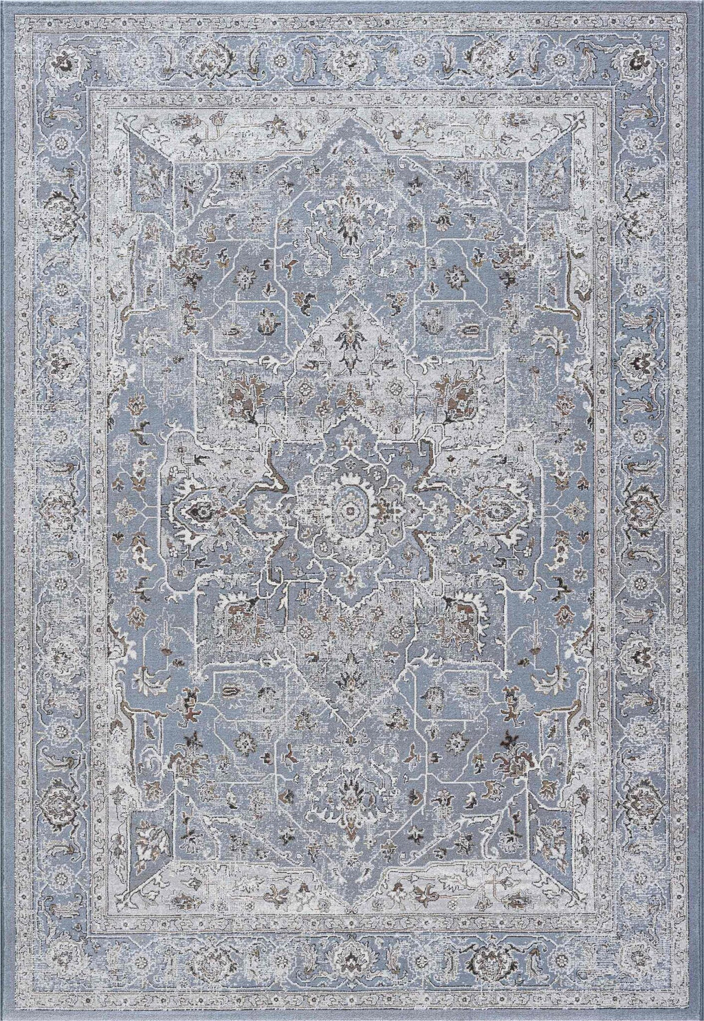 Da Vinci Heriz Medallion Blue Rug