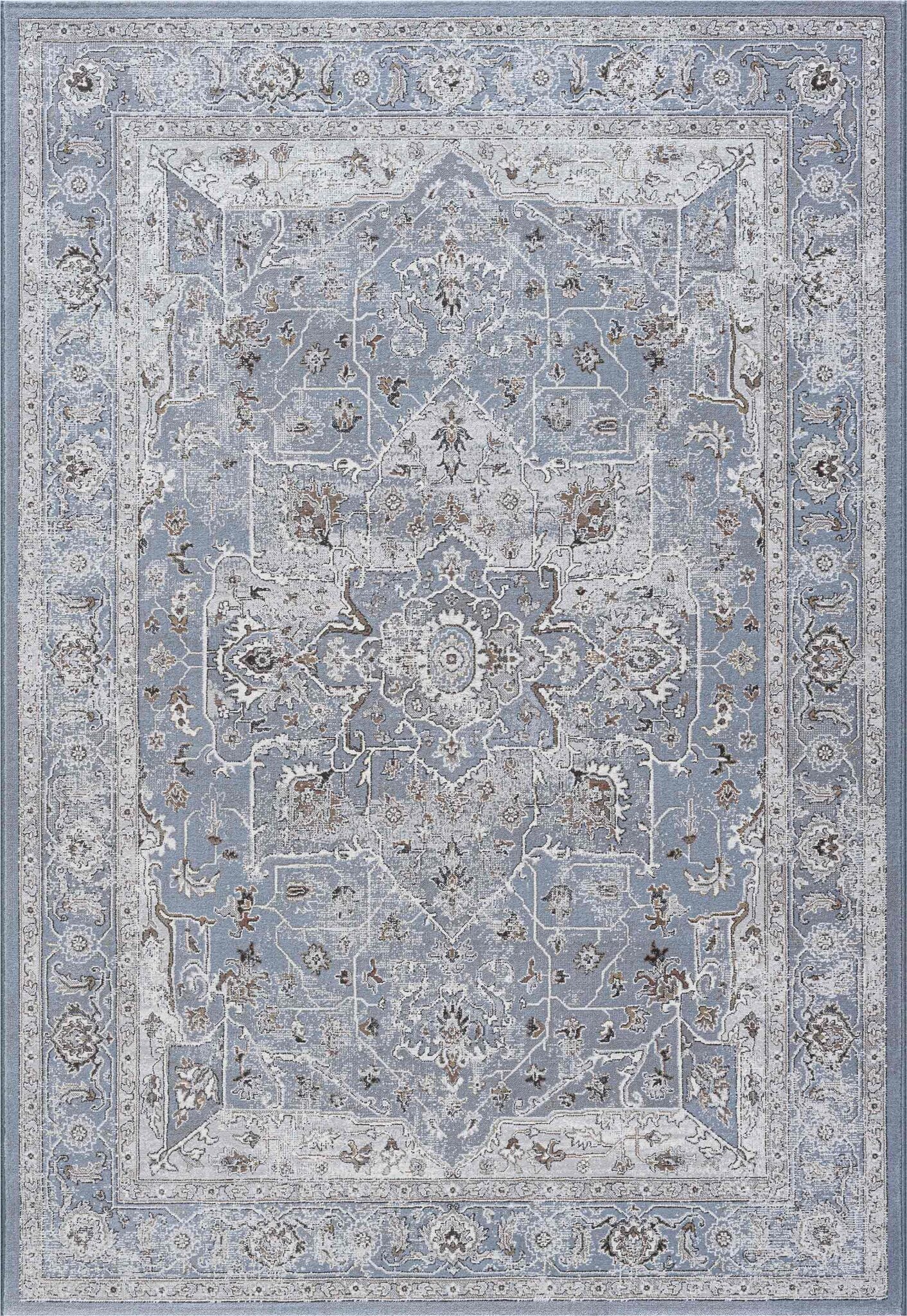 Da Vinci Heriz Medallion Blue Rug