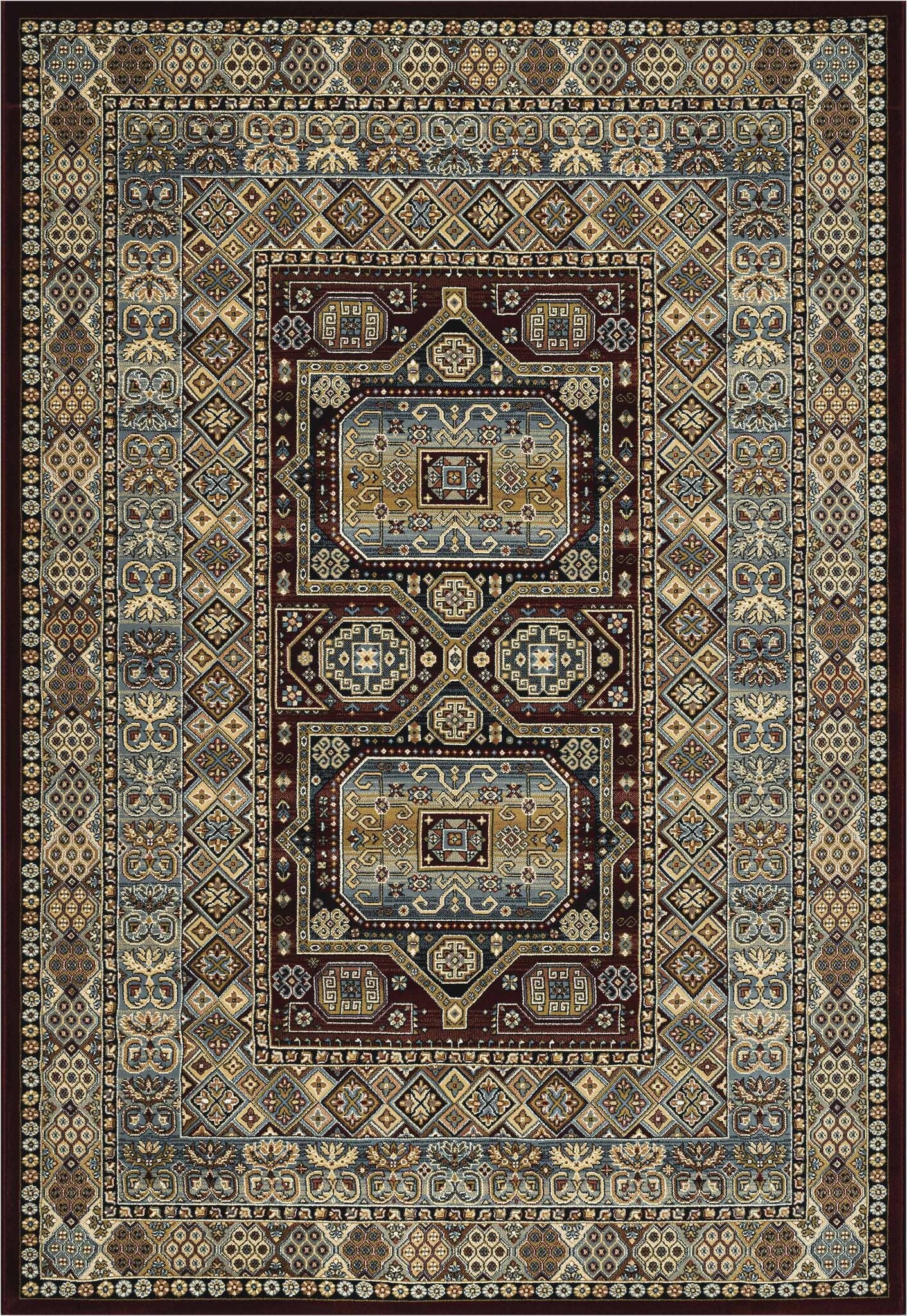 Da Vinci Kazak Tribal Red Rug